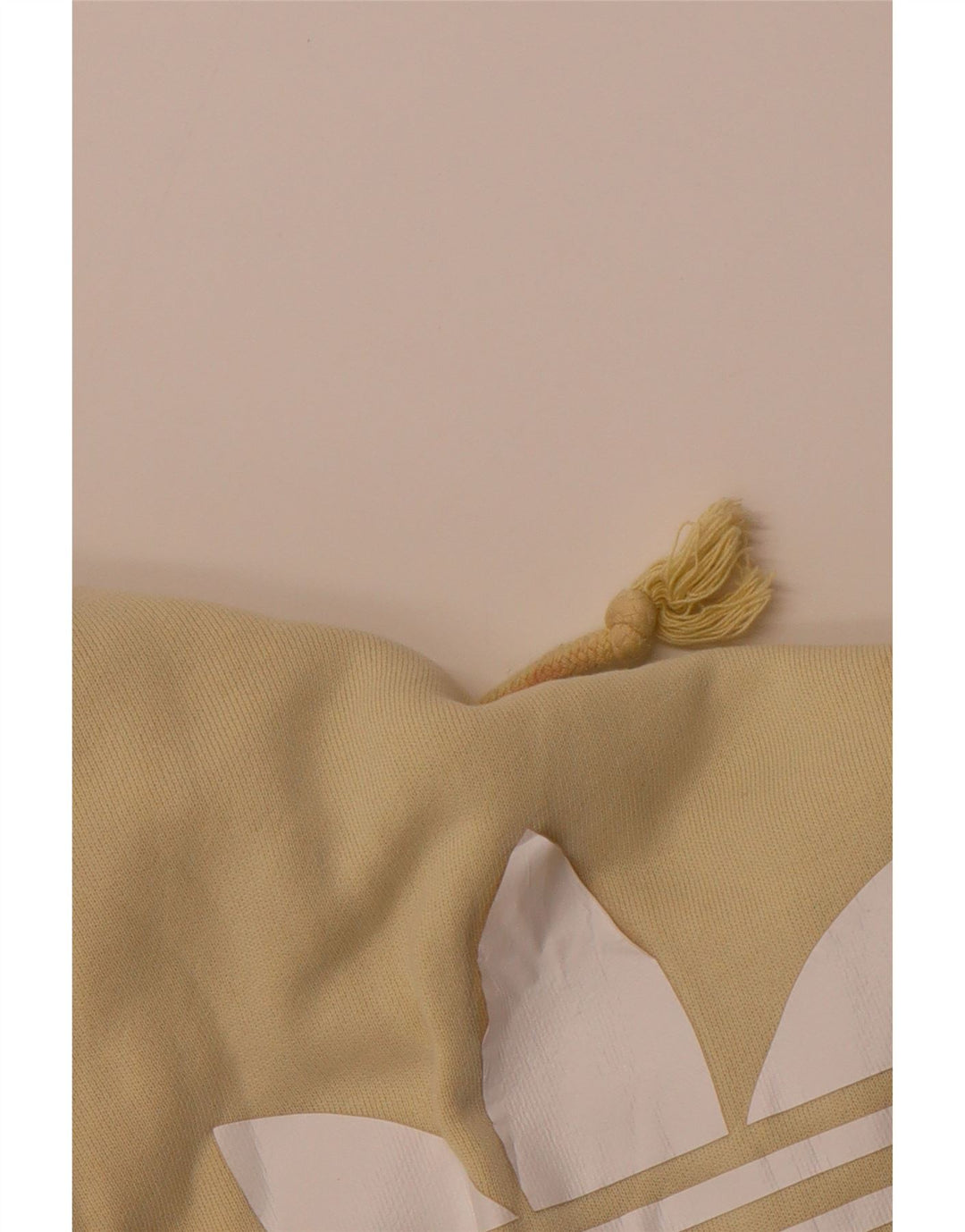 ADIDAS Mens Graphic Hoodie Jumper Médio Algodão Amarelo