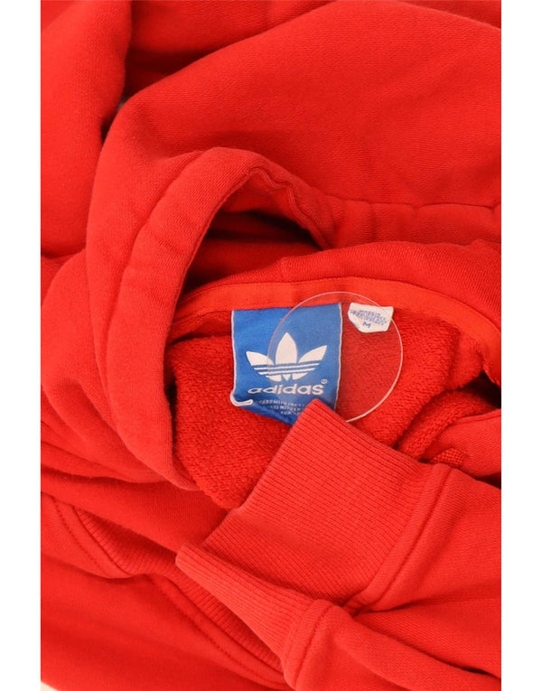 Adidas Mens Graphic Hoodie Jumper Médio Algodão Vermelho