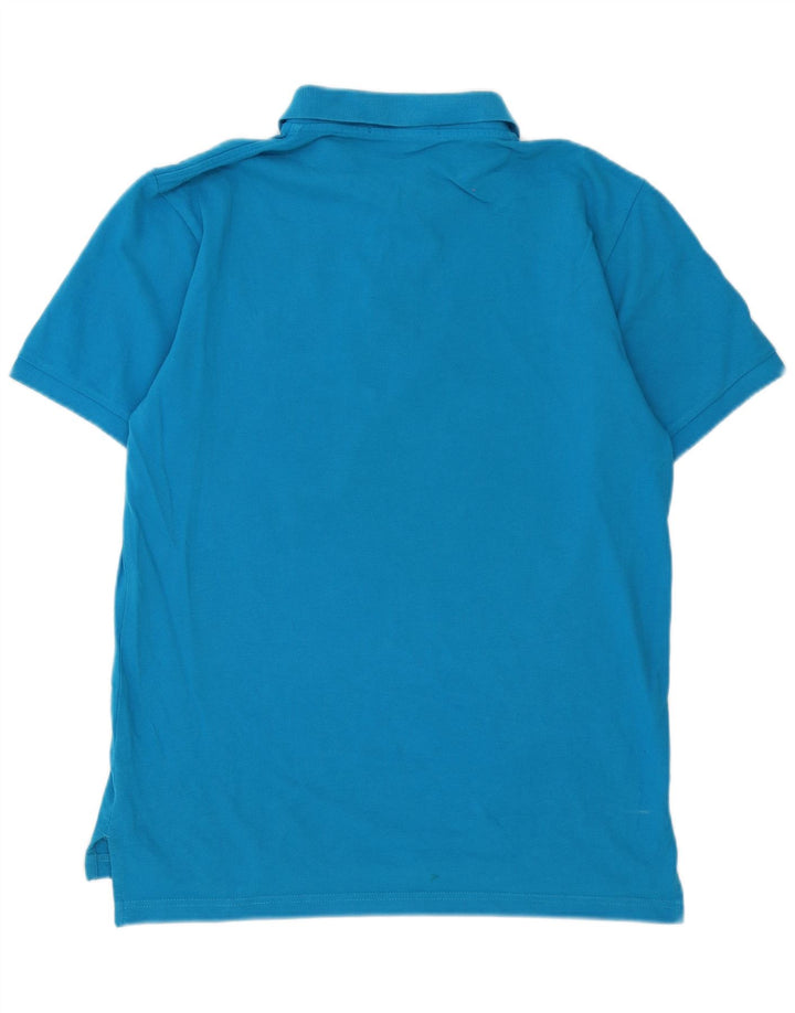 US Polo Assn. Camisa Polo Masculina Algodão Azul Médio