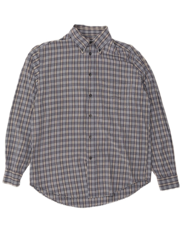 Camisa masculina CALVIN KLEIN JEANS grande viscose xadrez azul