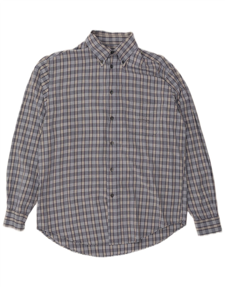 Camisa masculina CALVIN KLEIN JEANS grande viscose xadrez azul