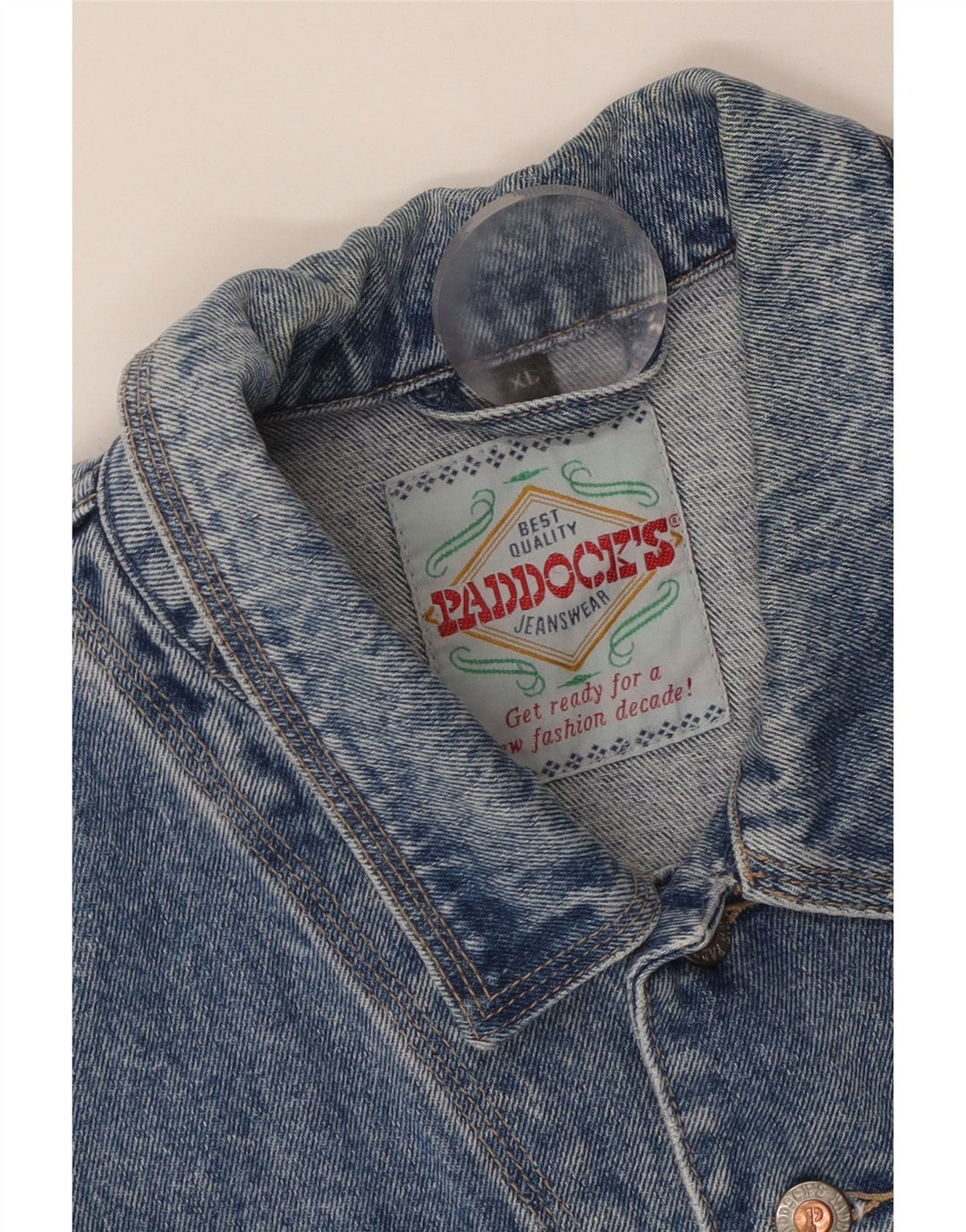 Colete jeans masculino Paddock UK 42 XL azul