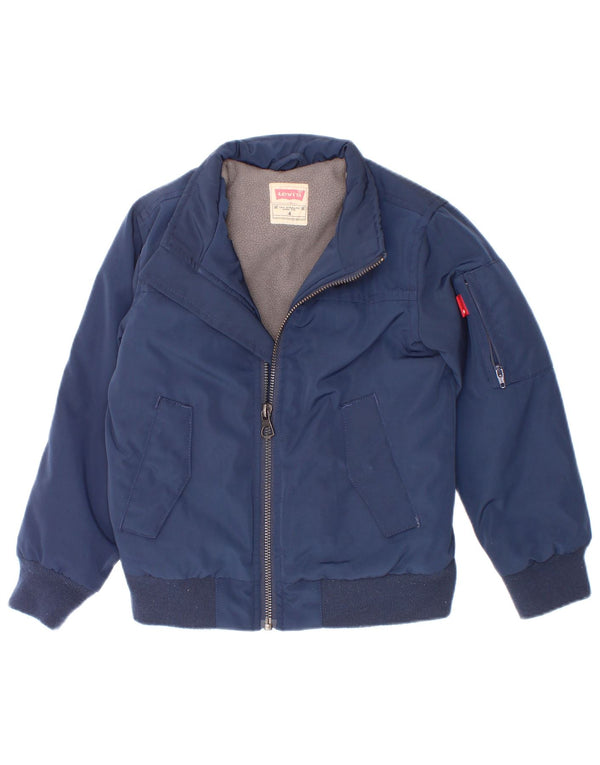 Jaqueta bomber Levi's Boys 3-4 anos azul marinho poliéster