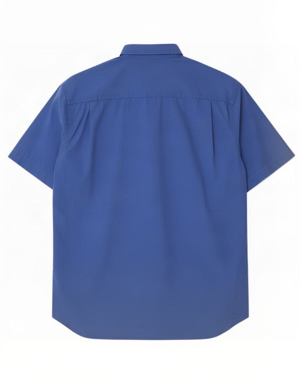 Camisa masculina de manga curta Think Pink 2XL azul