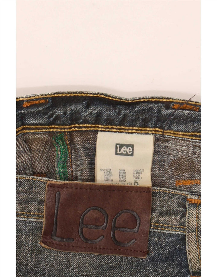 Lee Mens Straight Jeans W34 L34 Azul Algodão
