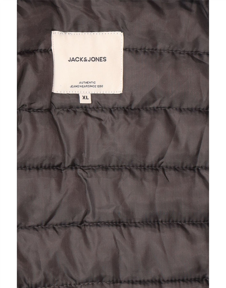 Colete acolchoado masculino Jack & Jones UK 42 XL cinza