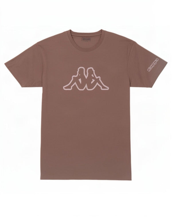 Camiseta feminina Kappa com estampa gráfica UK 14 grande algodão cinza