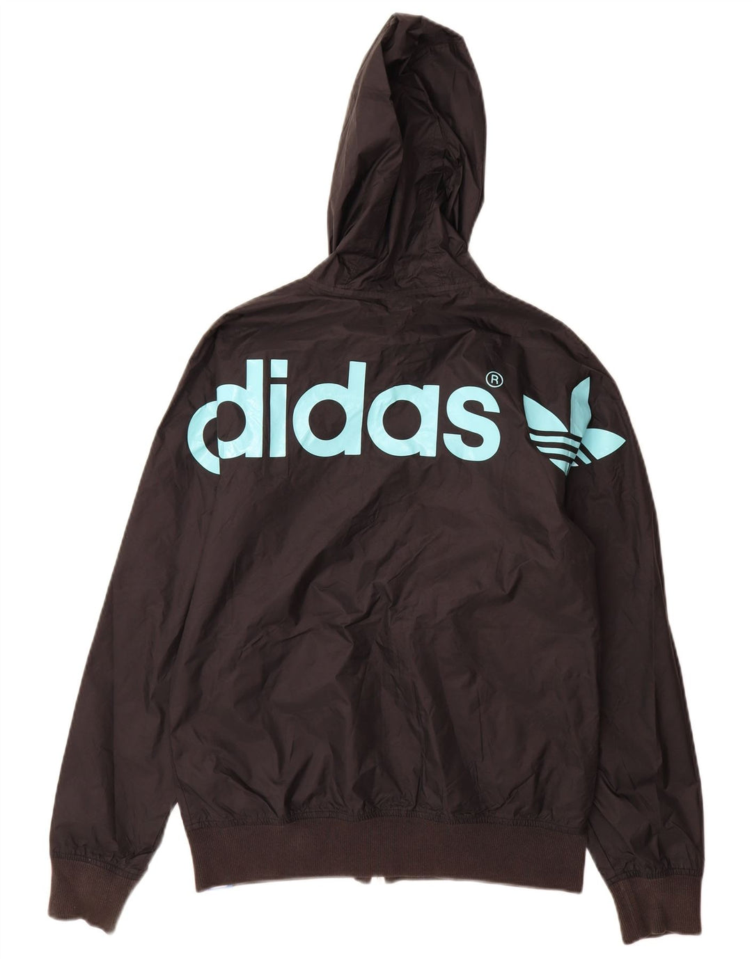 Adidas Mens Graphic Hooded Tracksuit Top Jaqueta XS Poliéster Preto