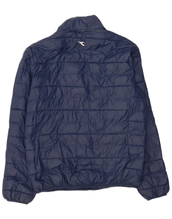 Jaqueta acolchoada masculina DIADORA UK 42 XL azul marinho poliamida