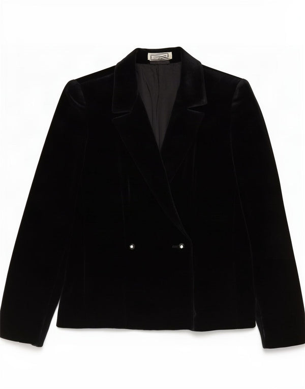 Jaqueta blazer feminina de veludo Luisa Spagnoli IT 42 médio preto