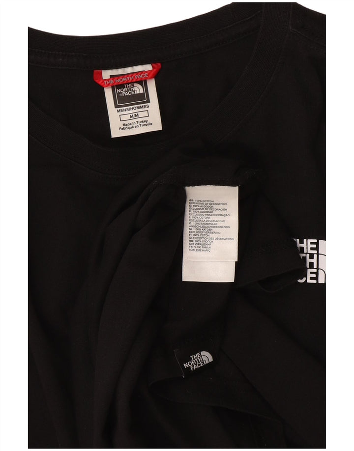 Top gráfico masculino The North Face manga comprida algodão preto médio
