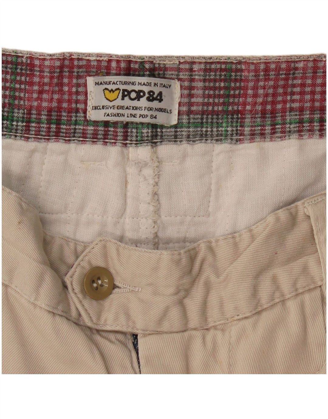 Calça Chino Masculina POP 84 W30 L32 Bege