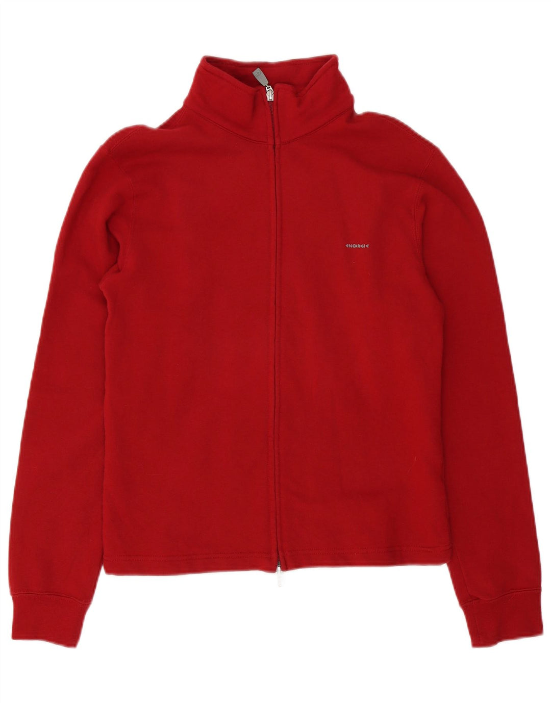 Energie Womens Tracksuit Top Jacket UK 14 Médio Borgonha Algodão