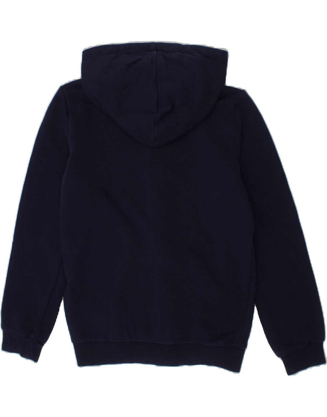 PUMA Boys Graphic Zip Hoodie Sweater 9-10 Years Navy Blue Cotton Vintage Puma and Second-Hand Puma from Messina Hembry 