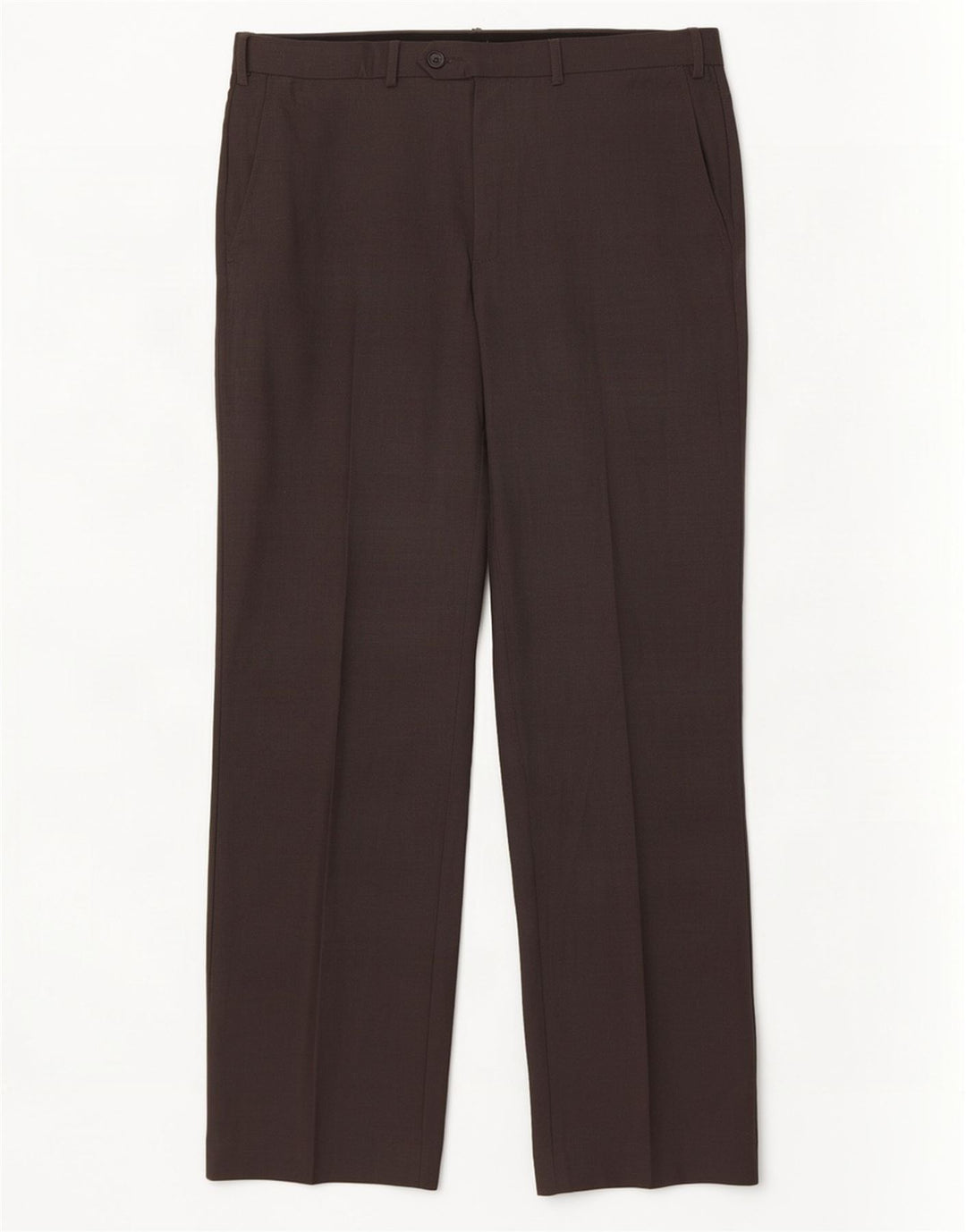 Calça masculina de terno reto Marks & Spencer W36 L31 lã cinza