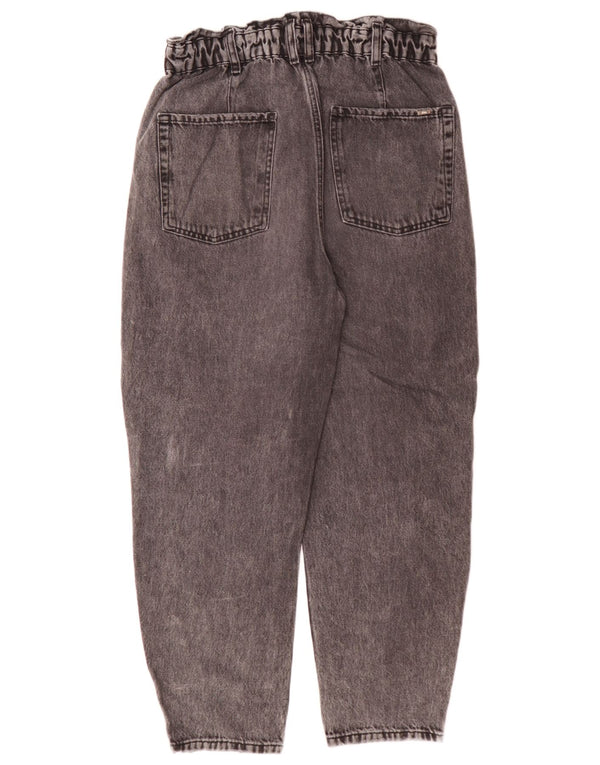 Calça jeans feminina cintura alta Zara EU 38 pequena W28 L26 algodão cinza