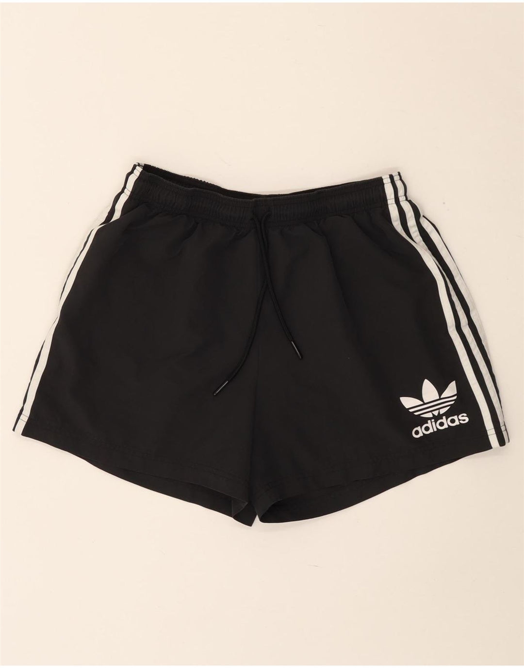 Shorts esportivos gráficos masculinos ADIDAS grande poliéster preto