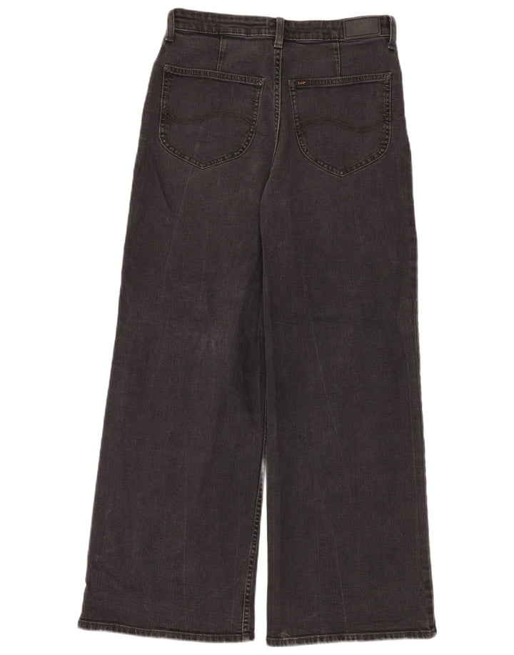 Calça jeans feminina Lee cintura alta larga W30 L28 algodão preto