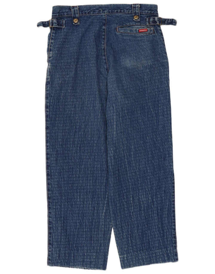 Carrera Mens Straight Jeans W32 L26 Azul Algodão