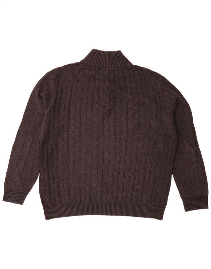 Suéter masculino Gant com gola e botão 2XL algodão preto