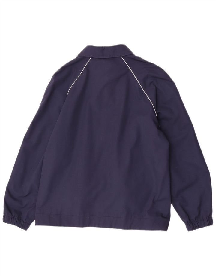 Jaqueta bomber reversível feminina vintage EU 38 poliéster azul marinho médio