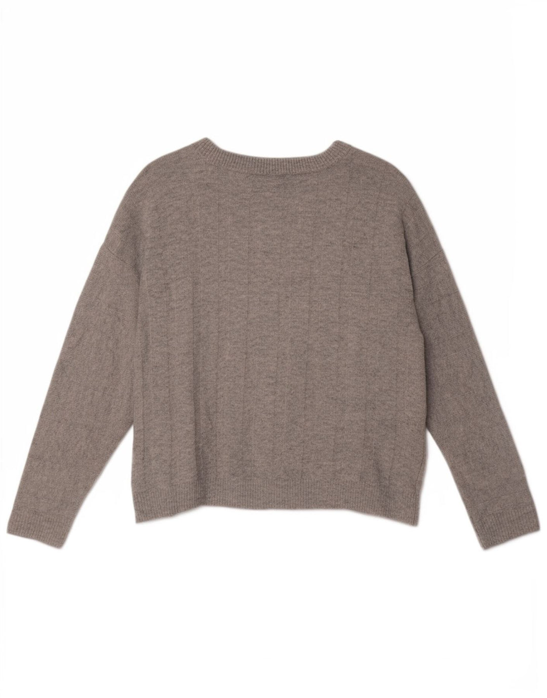 Suéter feminino Marks & Spencer grande com gola canoa Reino Unido 10 pequeno cinza