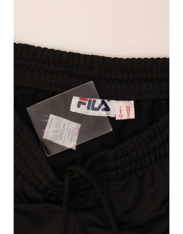 Calça masculina Fila Graphic Tracksuit médio preto colorblock poliéster