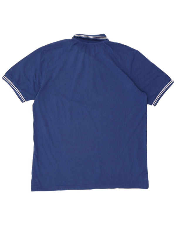 Camisa polo masculina Kappa 2XL algodão listrado azul