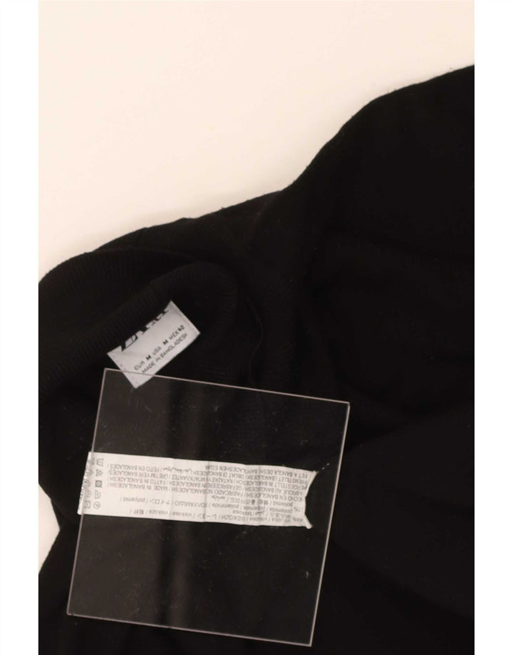 Zara Suéter masculino com gola redonda e viscose preta média