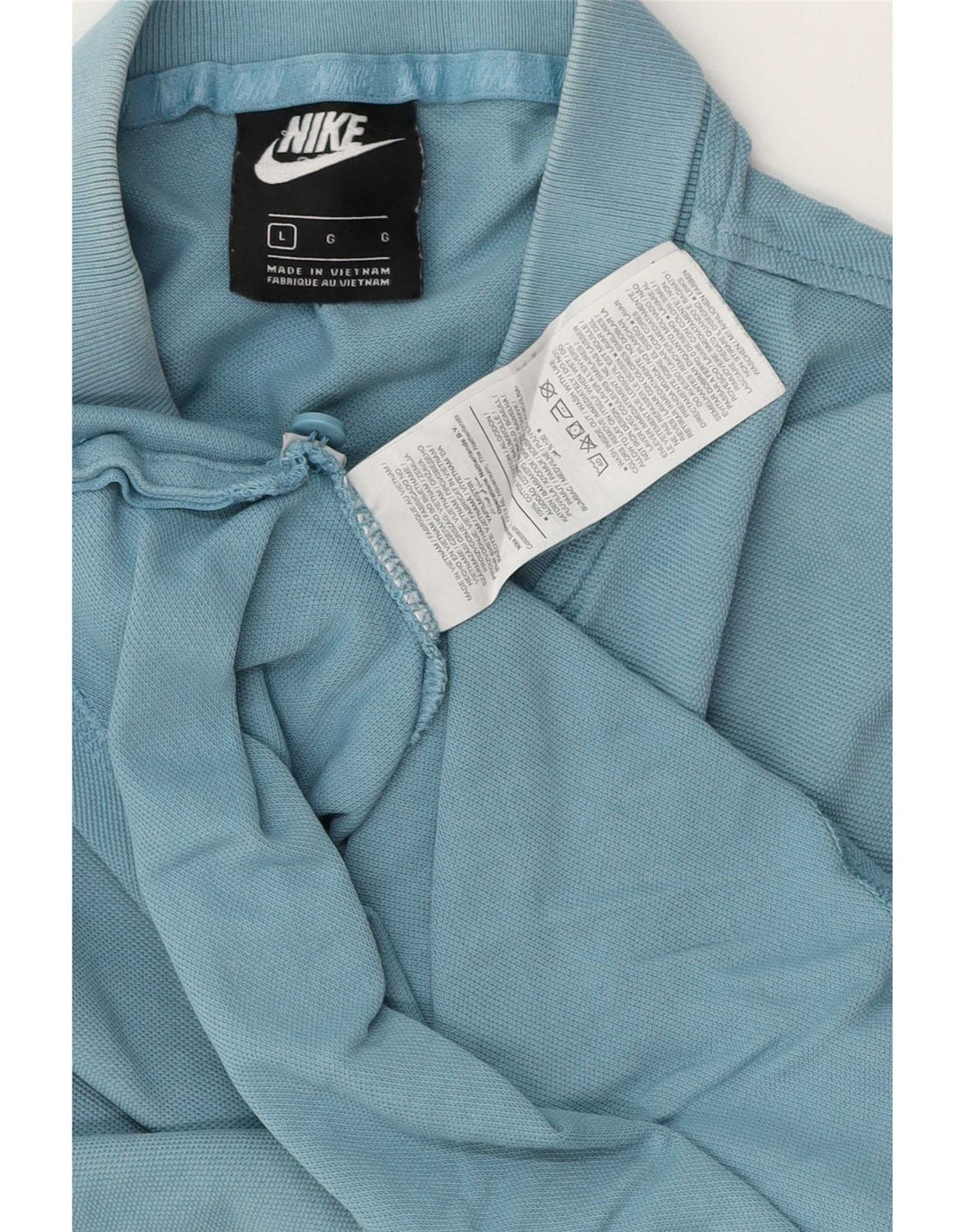 Camisa polo masculina Nike grande algodão azul