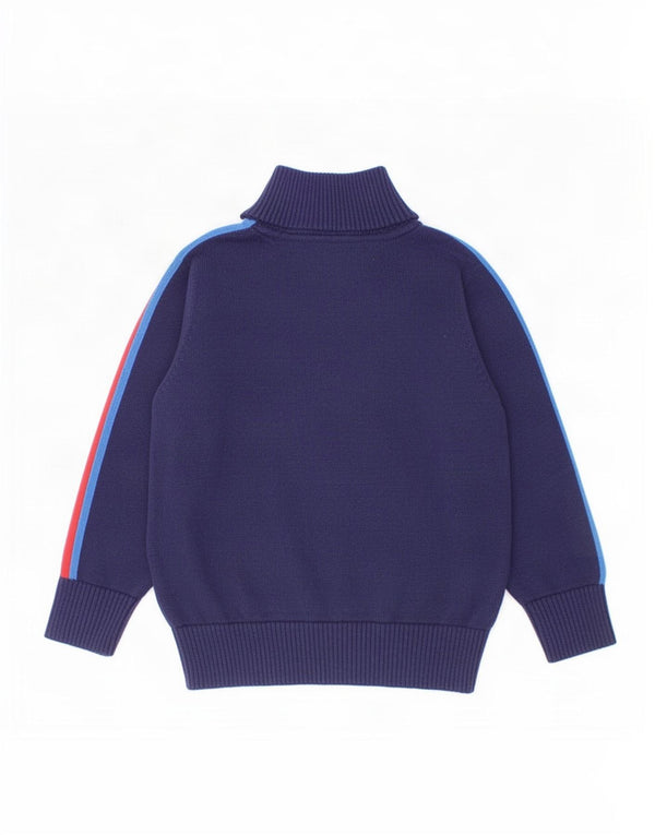 Suéter Joules Baby Boys com zíper e gola em bloco colorido azul marinho de 18 a 24 meses