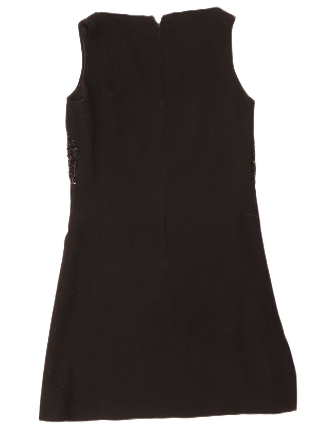 Vestido feminino vintage sem mangas IT 44 médio preto