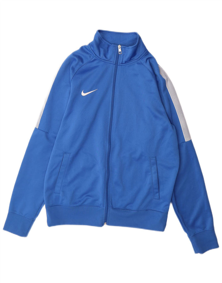 Nike Mens Tracksuit Top Jacket Médio Azul Colorblock Poliéster