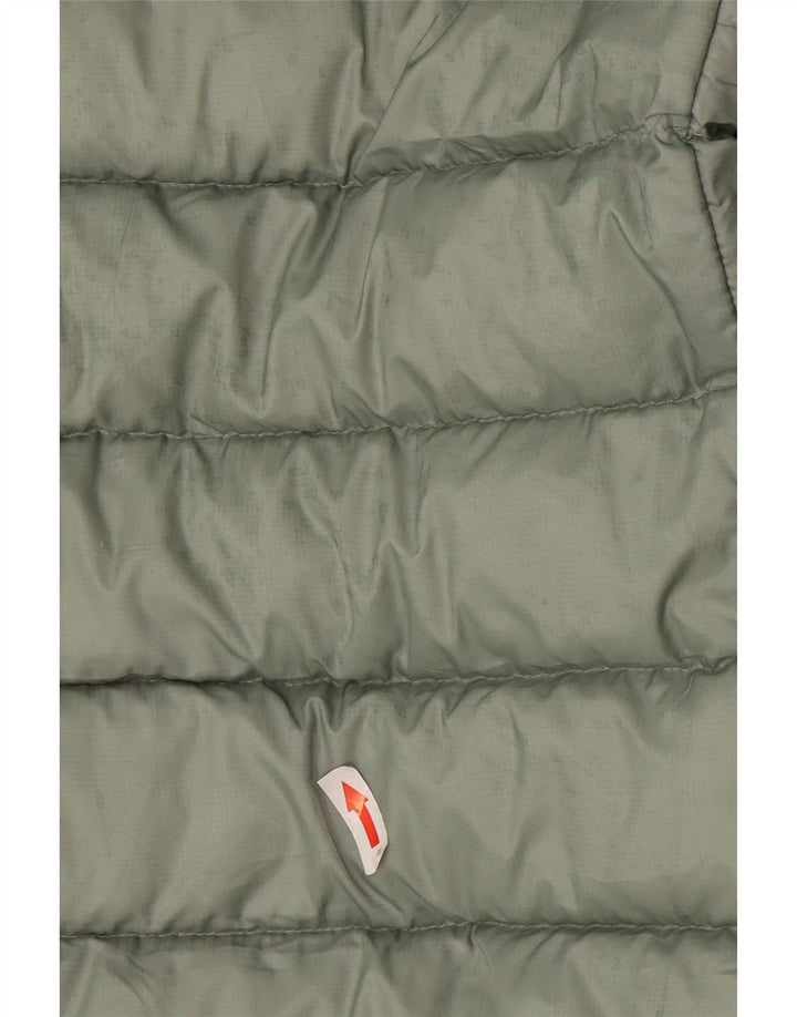 Jaqueta acolchoada com capuz feminina Superdry UK 12 poliéster verde médio