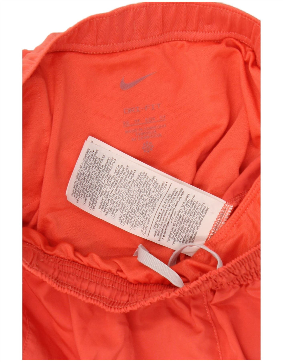 Shorts esportivos femininos Nike Dri Fit UK 4 XS poliéster vermelho