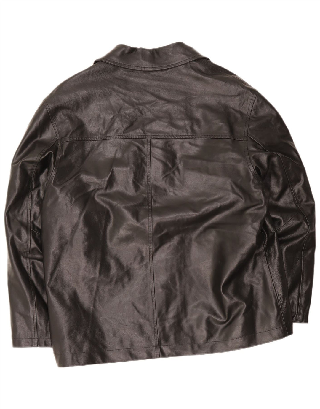 Jaqueta de couro masculina Metropolitan IT 50 grande preta