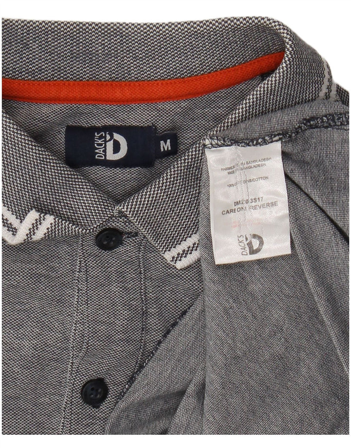 Camisa polo masculina Dack's algodão cinza médio