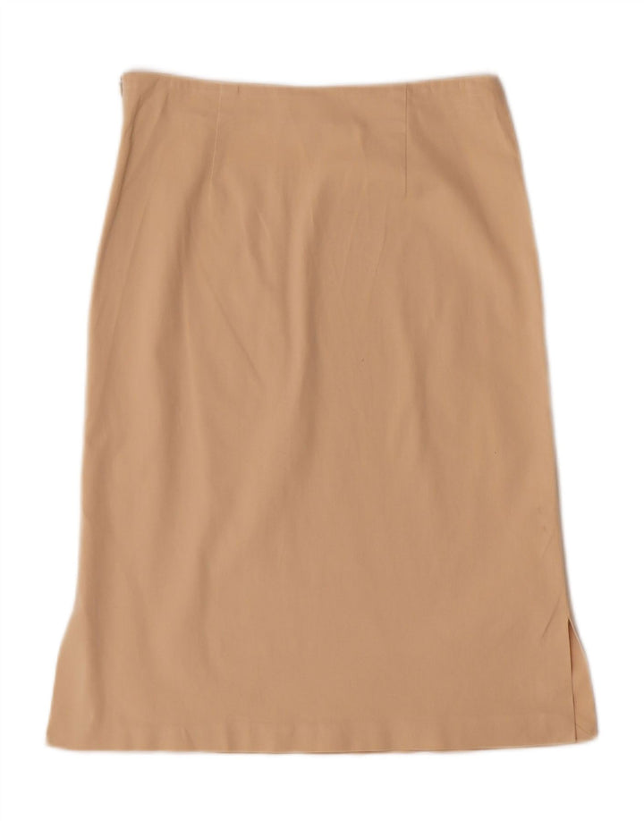 STEFANEL Womens Straight Skirt IT 38 XS W26  Beige Cotton Vintage Stefanel and Second-Hand Stefanel from Messina Hembry 