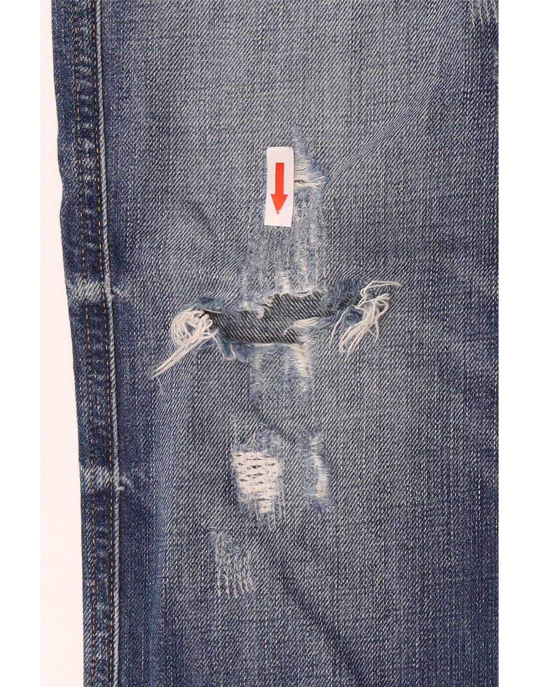 Replay Mens Anbass Distressed Slim Jeans W34 L33 Azul