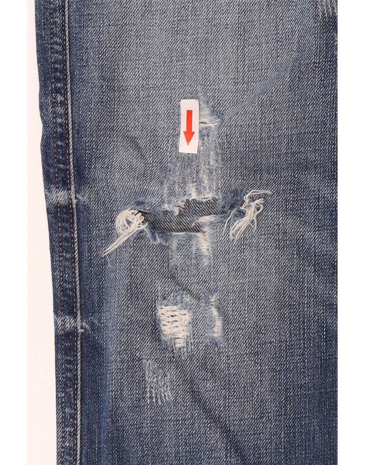 Replay Mens Anbass Distressed Slim Jeans W34 L33 Azul