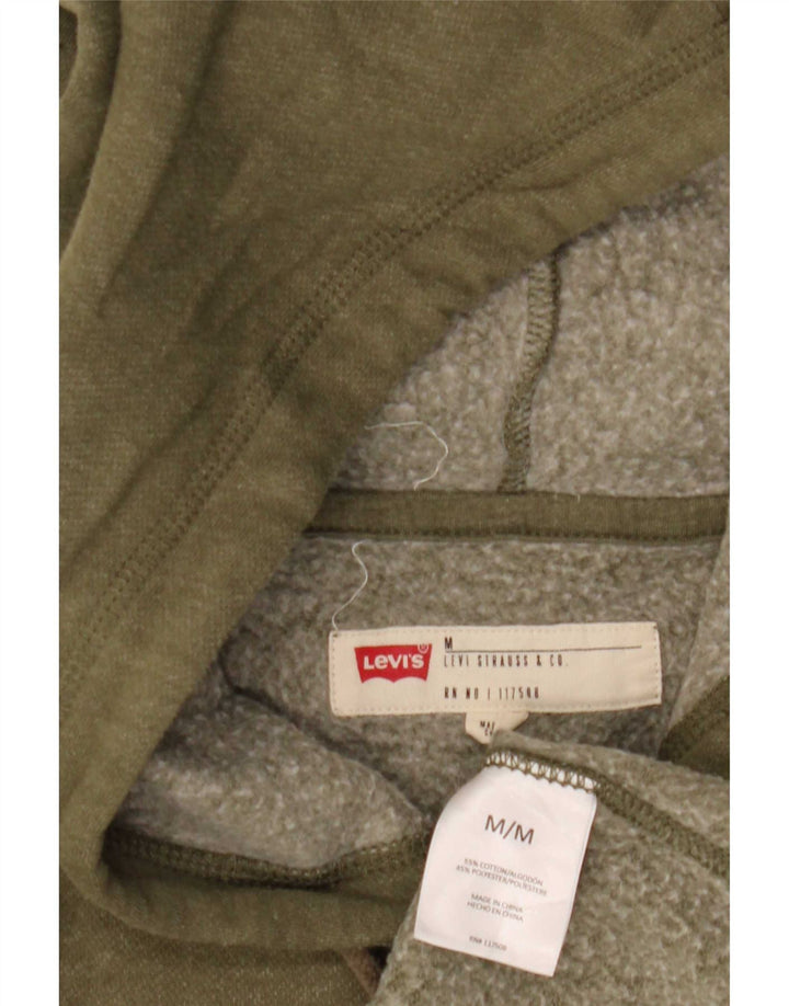Moletom com capuz gráfico masculino Levi's, algodão cáqui médio