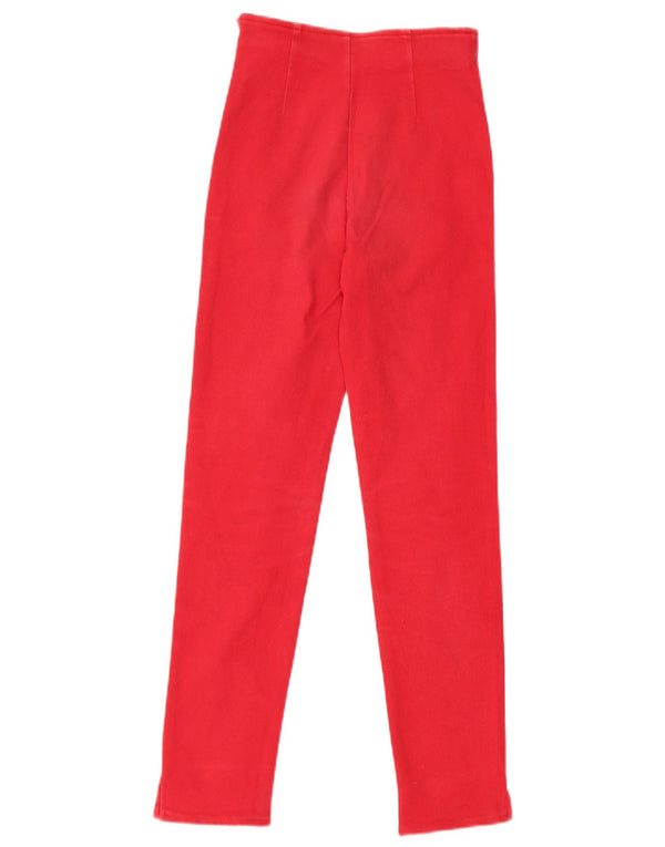 Moschino Meninas Calças Slim Casual 12-13 Anos W22 L26 Algodão Vermelho
