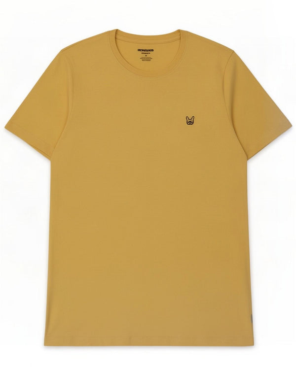 Jack & Jones Mens Graphic T-Shirt Top Médio Amarelo