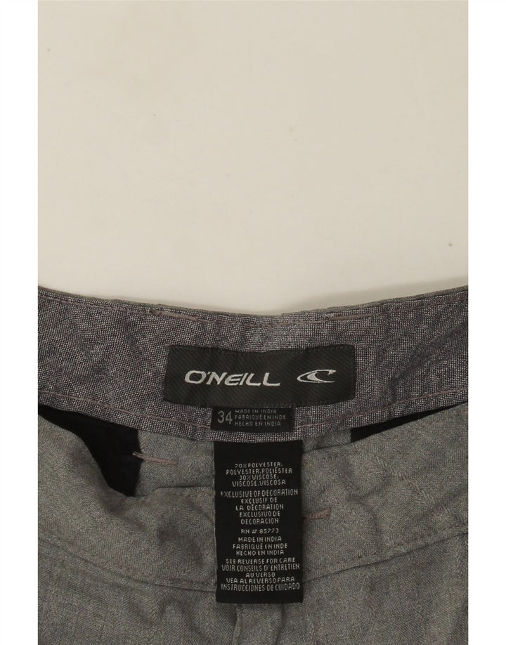 O'Neill Mens Chino Shorts W34 Grande Poliéster Cinza