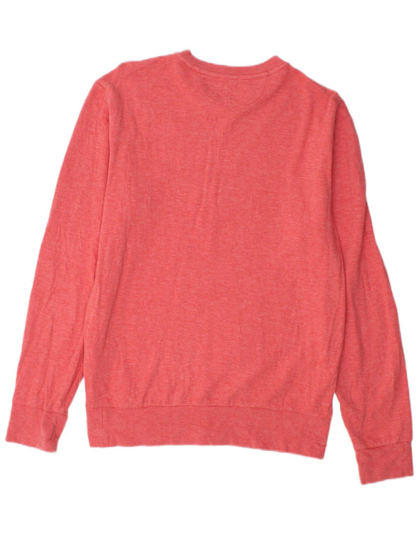 POLO RALPH LAUREN Mens Sweatshirt Jumper XS Pink Cotton