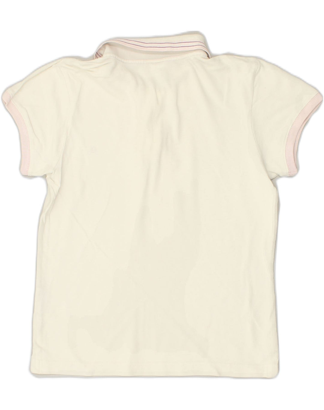 CHAMPION Womens Polo Shirt UK 14 Large White Cotton | Vintage Champion | Thrift | Second-Hand Champion | Used Clothing | Messina Hembry 