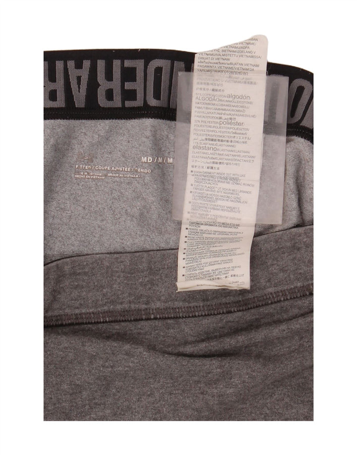 Under Armour Womens Graphic Capri Leggings Reino Unido 14 Algodão Cinza Médio