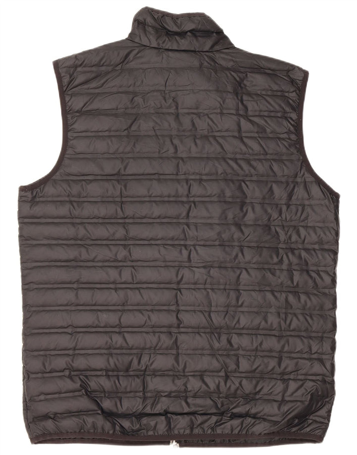 Colete acolchoado masculino Columbia UK 40 grande poliéster preto