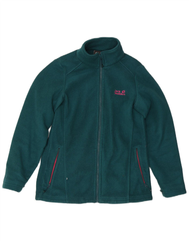 Jaqueta feminina de lã Jack Wolfskin UK 12/14 poliéster verde médio