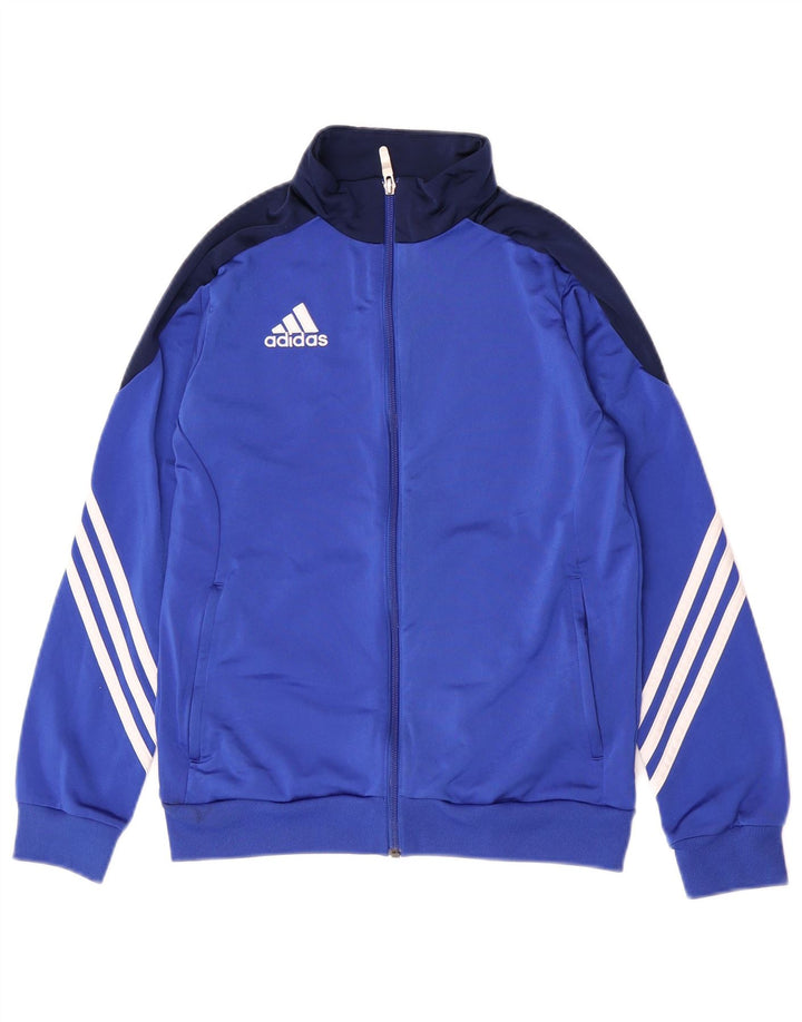 Jaqueta Adidas Meninos Treino Top 13-14 Anos XL Azul Colorblock Poliéster